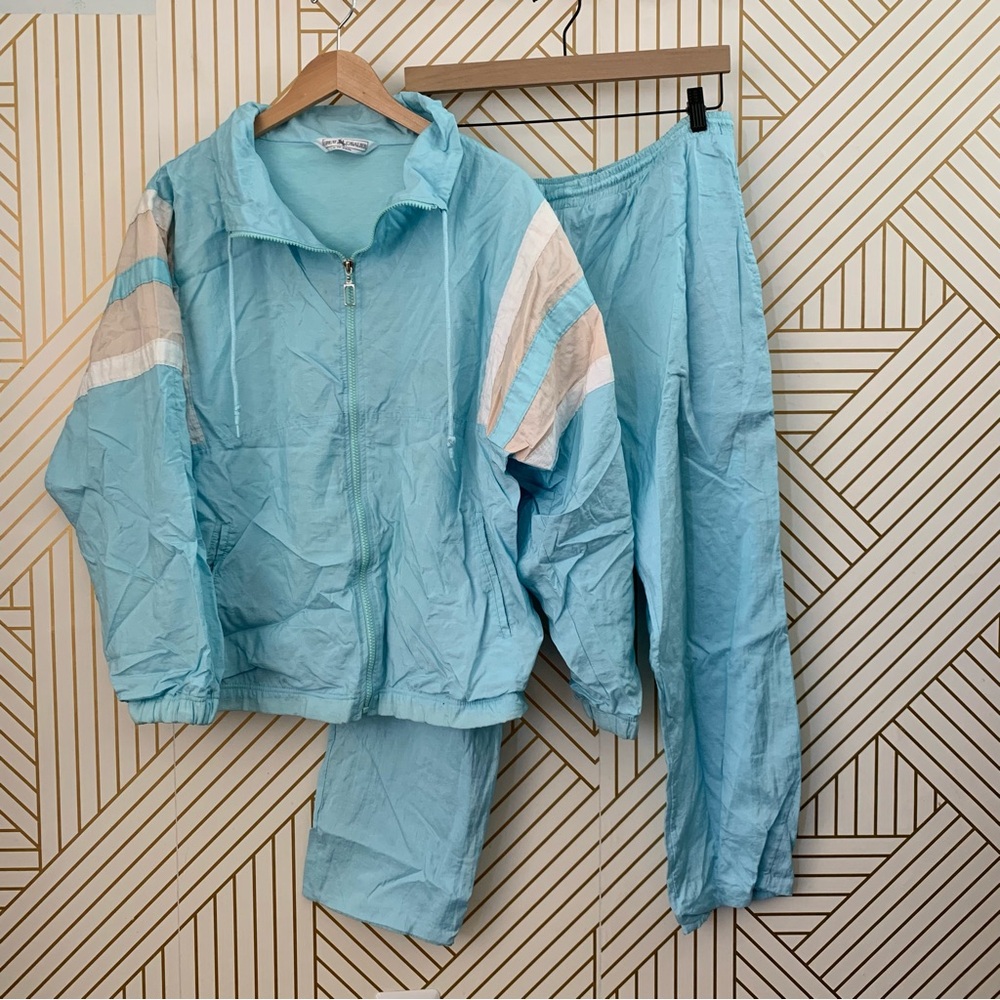 Vintage 1980s-1990s Great Cavalier by St Paul set Windbreaker track suit set L - Picture 11 of 11